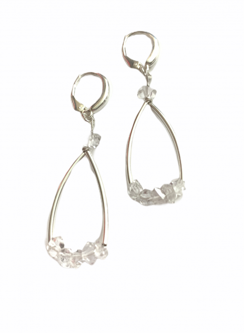 Herkimer Diamond Sterling Silver Earrings by LULU | B